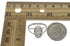 Genuine Sterling Silver Jet And Mother Of Pearl Inlay Ring Size 7 FX92699